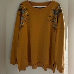 American Eagle Boho Embroidered Sweatshirt XXL